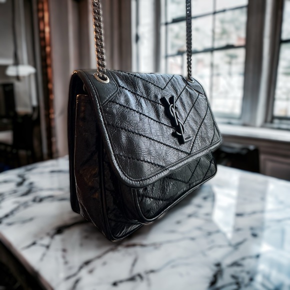 YSL saint Laurent Nikki baby vintage leather black - Picture 1 of 16